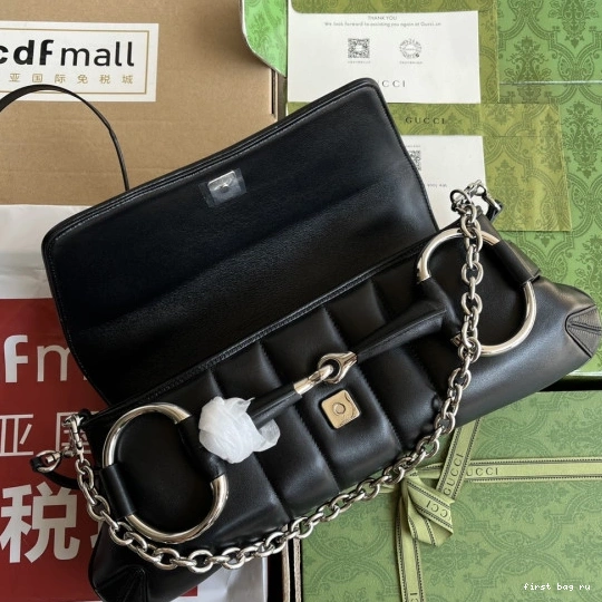 First bag ru MEDIUM BAG SHOULDER GUCCI HORSEBIT CHAIN 0709